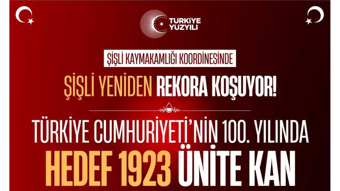 Türkiye Cumhuriyeti'nin 100. Yılında Hedef 1923 Ünite Kan
